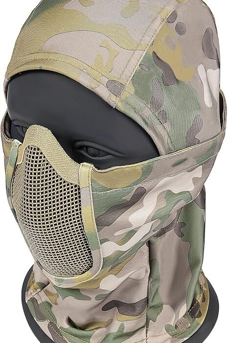 AOUTACC Máscara de Calavera Airsoft Cara Completa